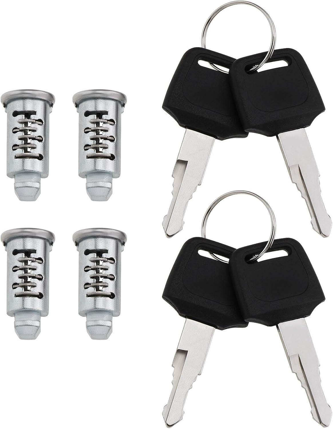 OTOTEC 4PCS Roof Rack Roof Box Barrel Security Locks Roof Cargo Lock for Bike Rack Roof Racks Ski Rack Cross Bars Towers Kayak Rack with Keys Suitable for Hole Size 12.5Mm image number 3