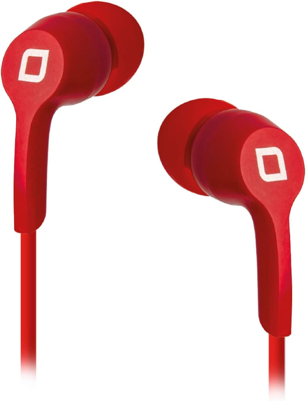 SBS Stereo Brush Headset in Paint Tube Pack, 3.5 Mm Jack Cable, Integrated Microphone, Response Button, Red