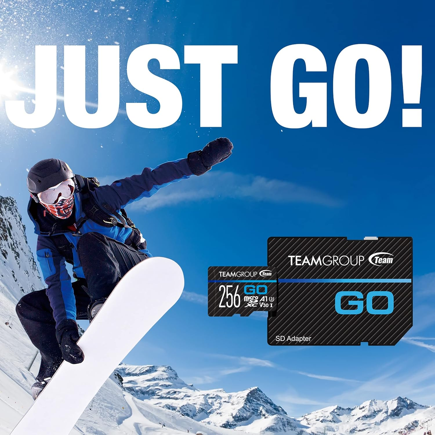 TEAMGROUP GO Card 512GB Micro SDXC UHS-I U3 V30 4K, R/W up to 100/90 Mb/S for Gopro & Action Cameras High Speed Flash Memory Card with Adapter for Outdoor, Sports, 4K Shooting TGUSDX512GU303 image number 6