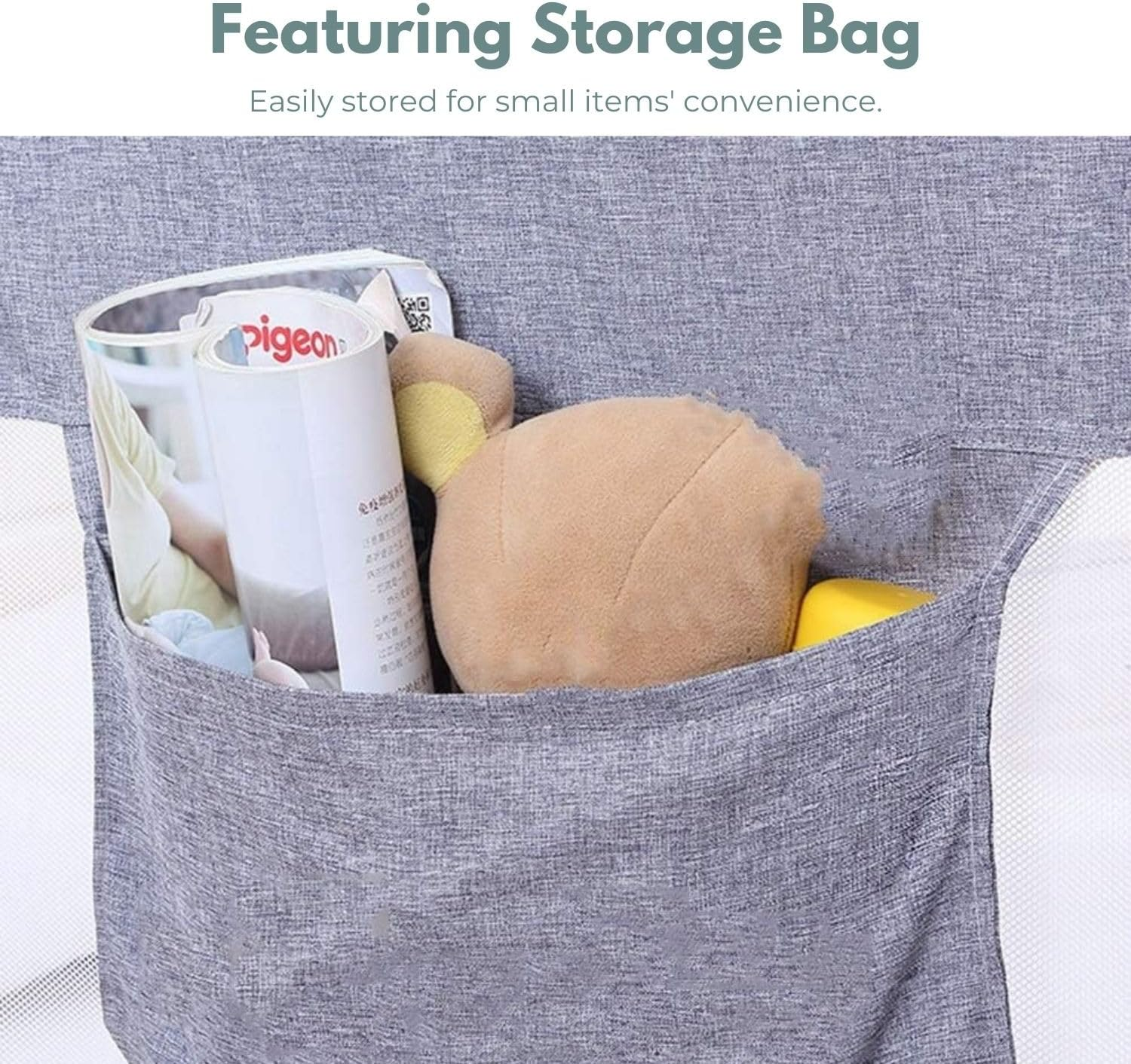 GOMINIMO 90CM Height Adjustable Folding Kids Safety Bed Rail 180X90CM Single Side 1 Pcs - Soft Mesh, Sturdy Steel Frame, Easy to Assemble, Grey