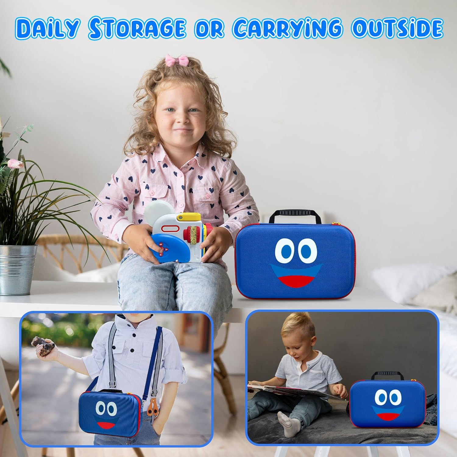 Carrying Case Compatible with Little Tikes Story Dream Machine Books Starter Set, Kids Toys Protective Storage Bag for Little Tikes for Storytime Audio Play, Storybooks, Character Collection(Box Only) image number 5