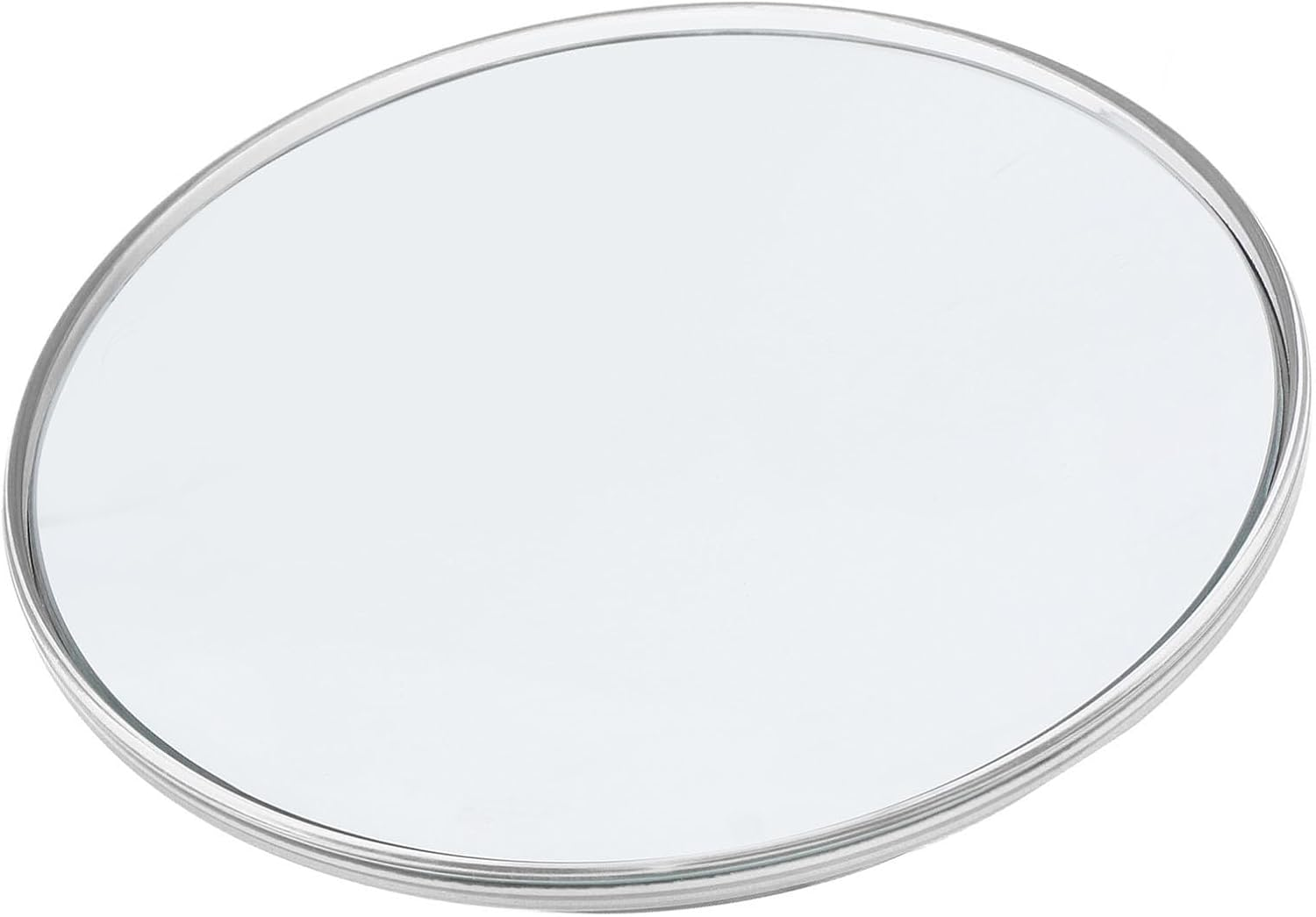 30X Magnifying Mirror with Suction Cup, 6 Inch Large Makeup Mirror with 30X Magnification, Compact Makeup Magnifying Mirror, round Magnifying Mirror for Travel Mirror (Silver)