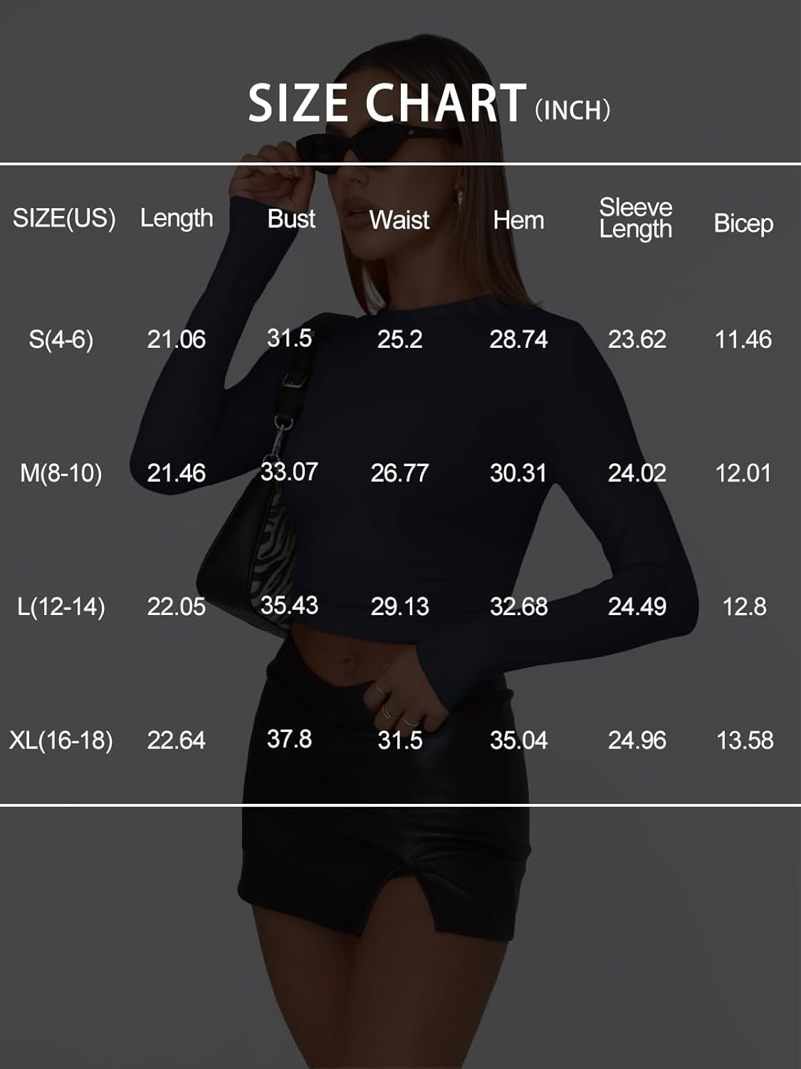 Trendy Queen Womens Clothing Long Sleeve Tops Crew Neck Basic T Shirts Going Out Y2K Crop Top Workout Gym Clothes 2025