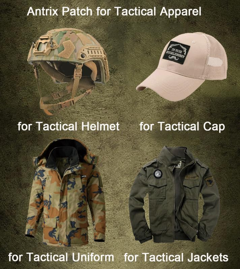 Antrix 2 Pcs Tactical Black Beard Pirate Edward Emblem Military Emblem Badge Patch Hook & Loop Pirate Badge Patches for Backpacks Caps Pouch Military Uniform