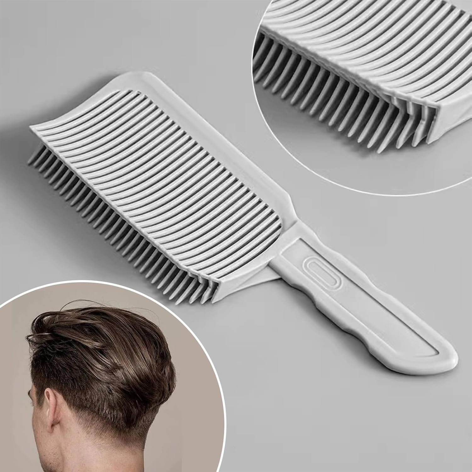 Luzcauwy 3Pcs Fade Comb Men'S Hair Cutting Stencils, Professional Blending and Trimming Guide for Men&rsquo;S Fade Styles, Durable Hair Comb Set for Barbers and Home Use