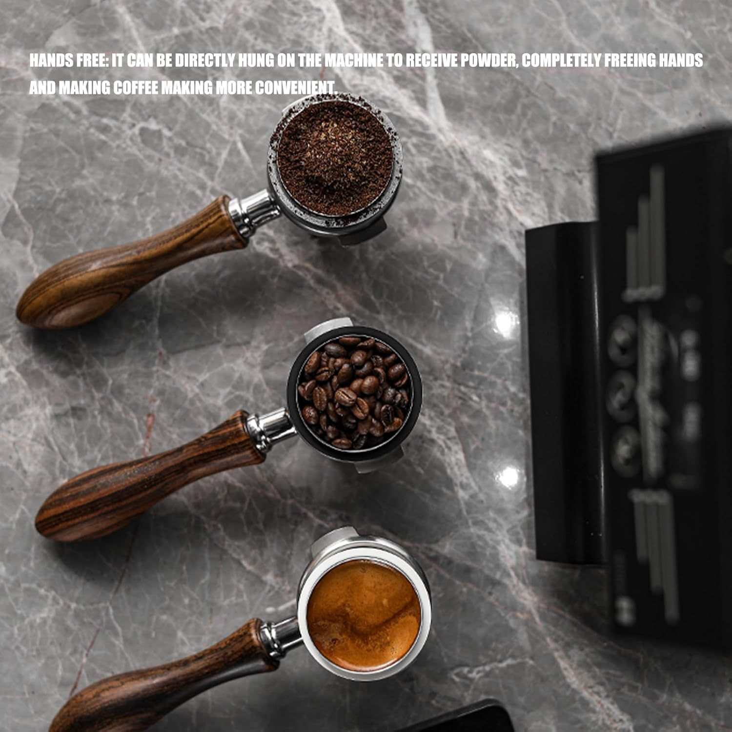 Dosing Cup, 58Mm Stainless Steel Coffee Dosing Cup, Portafilter Dosing Cup, Espresso Dosing Cup for Coffee Tamper, Espresso Coffee Machine Tools, Fits 58Mm Portafilters (Silver) image number 5