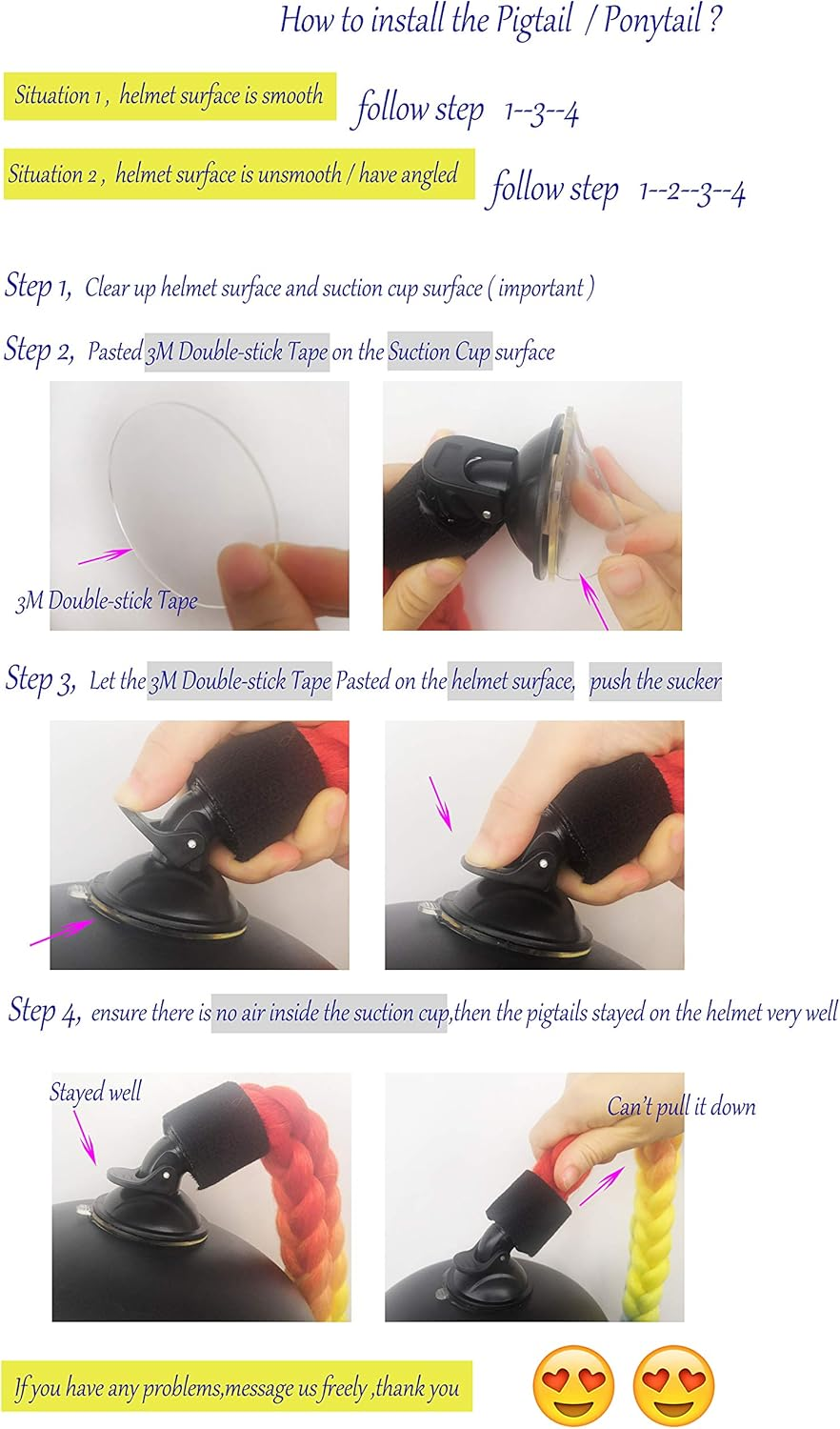 3T-SISTER 10PCS PU Pads for Pigtails image number 1