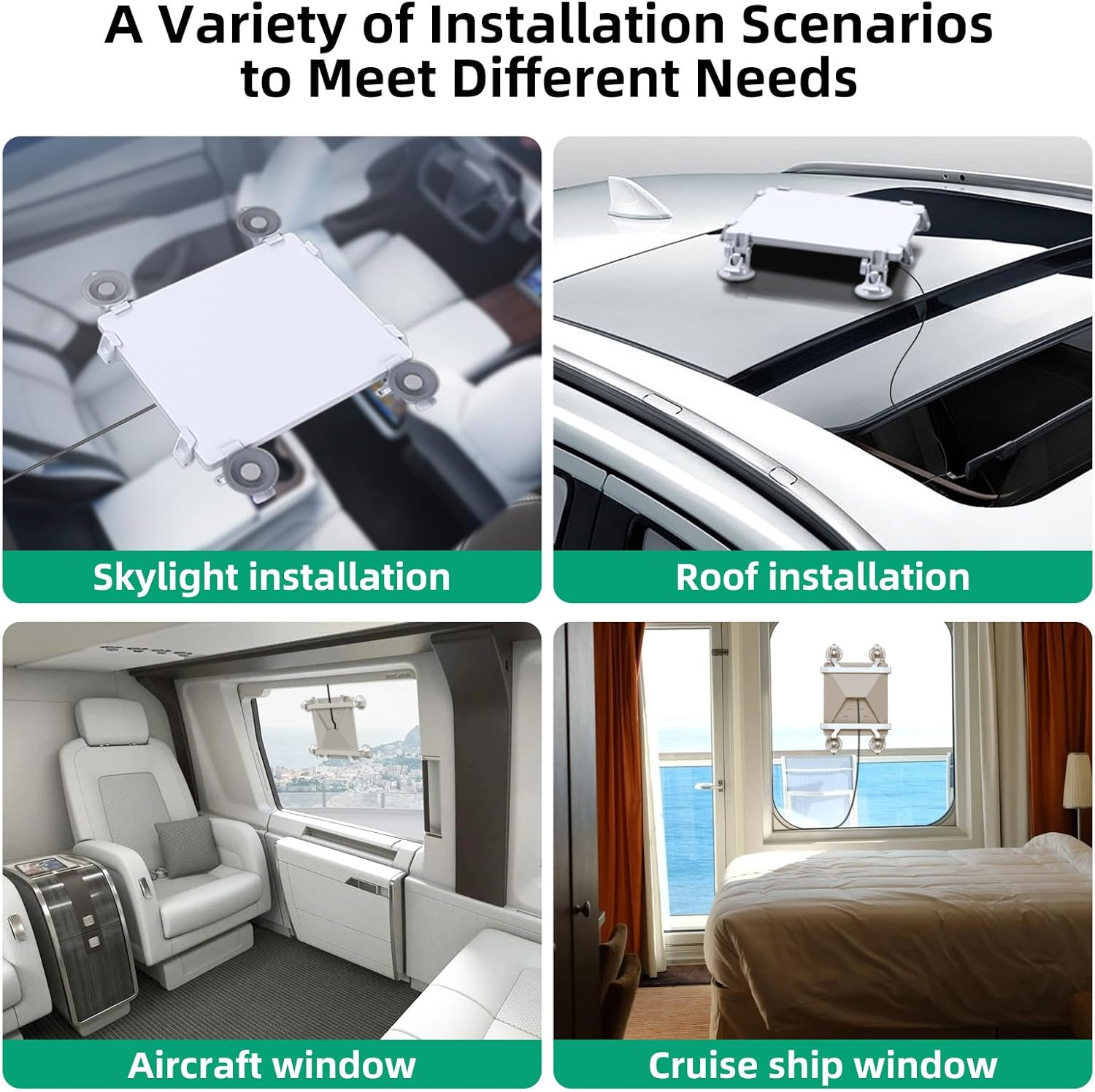 Starlink Mini Mount, Suction Cup for Starlink Mini, Suitable for Interior and Exterior Glass,Car Roof Mount,Rv,Boat,Airplane and More image number 3