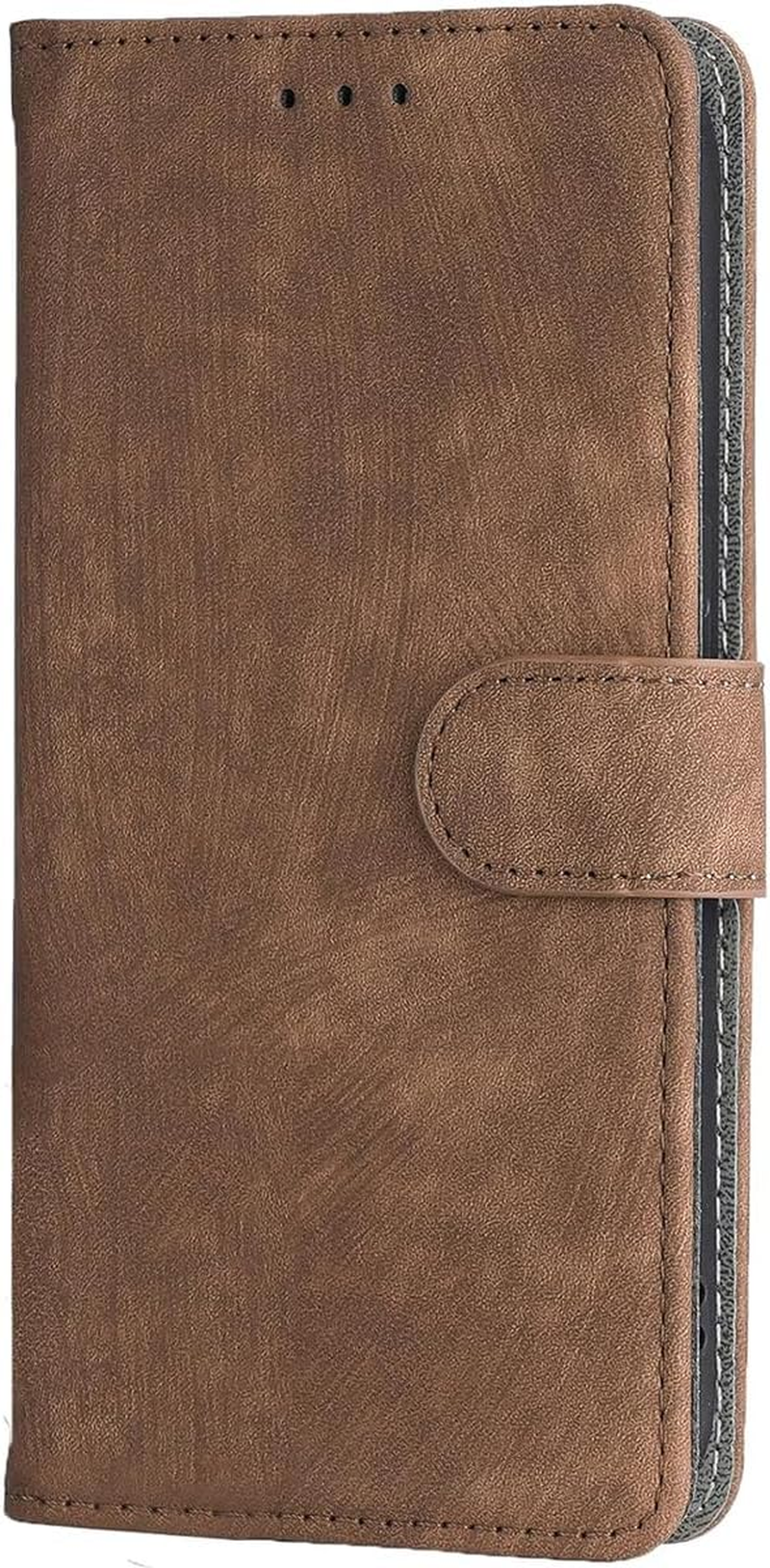 BEEJTUNY Leather Mobile Phone Case for Nothing Phone 3A Pro, Wallet Case with RFID Protection, Magnetic Fit Protective Case, Integrated TPU Cover Case, Brown