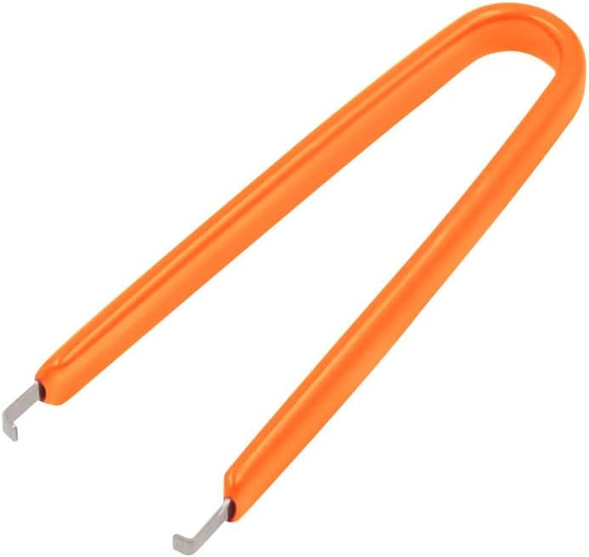 Automobile Unplugging Tool Fuse Puller, Stainless Steel Car Part Fuse Clips & IC Extractor, for Vehicle Fuse Replacement and Electronics Repair (Orange) image number 1