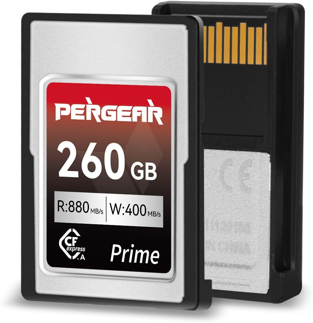 PERGEAR Professional 260GB Cfexpress Type a Memory Card, up to 880Mb/S Read Speed & 900Mb/S Write Speed for 4K 120P,8K 30P Recording image number 5
