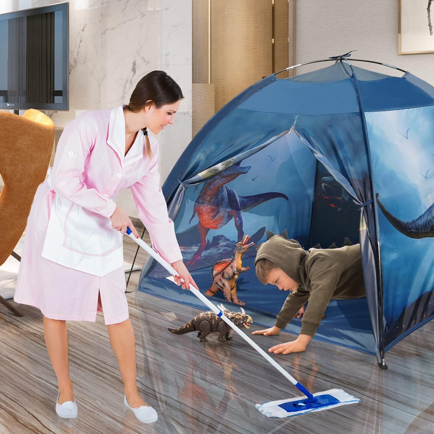 Dinosaur Tent for Kids with Real Dinosaur Theme Kids Play Tent, Outdoor and Indoor Tent for Kids, Dinosaur Toys for Boys & Girls to Have Fun image number 3