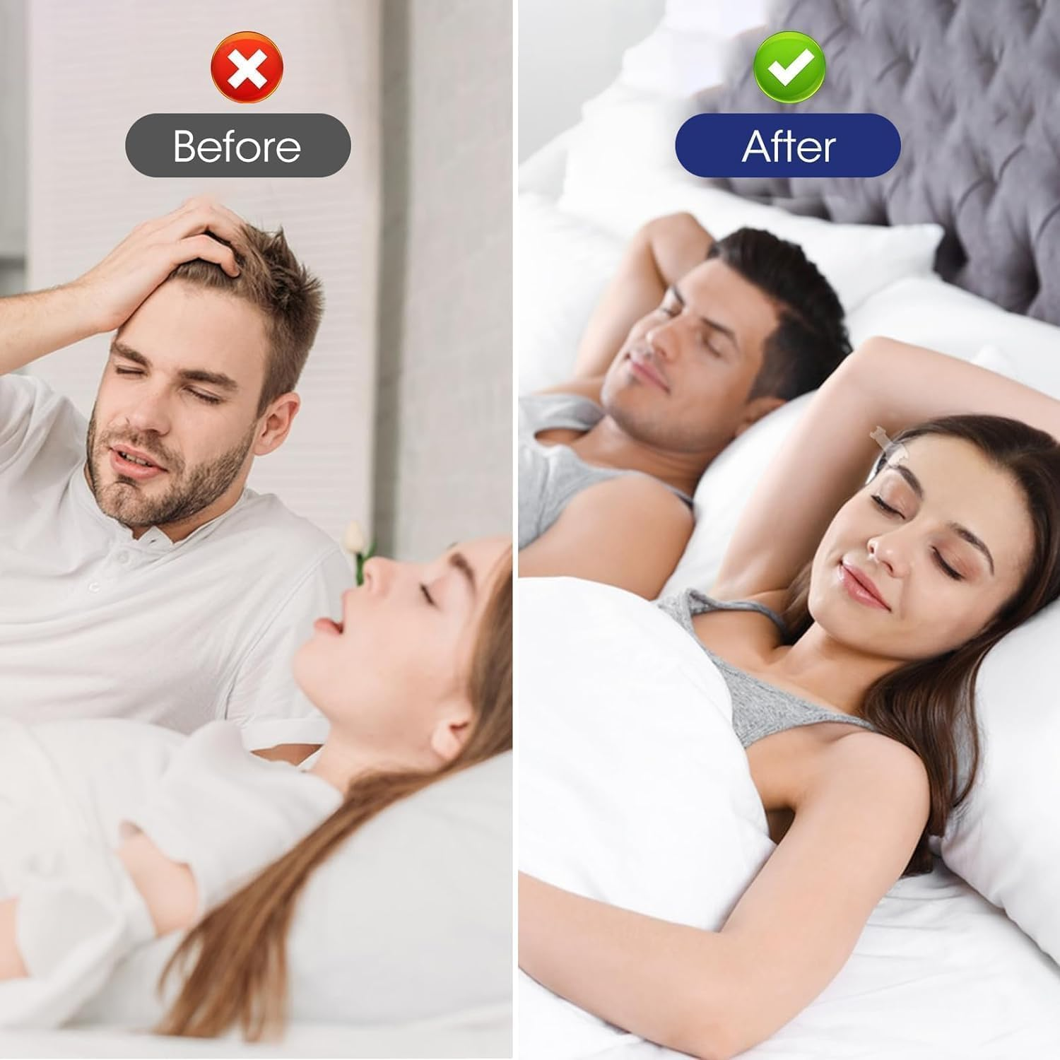 Nasal Strips, Extra Strength Nasal Strips for Snoring, 30 Count Effective anti Snoring to Enhance or Improve Nasal Breathing, Comfortable Snoring Solution