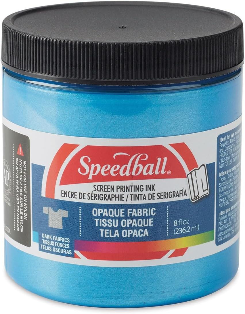 Speedball Opaque Fabric Screen Printing Ink Sherbert, 236Ml, Delivers Vibrant Colours, Superior Coverage, Ideal for Diverse Fabric, Paper and Cardboard Projects
