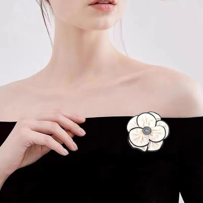 3D Camellia, DIY Headwear, Chest Flower, Shoes, Hats, Clothing Accessories image number 2