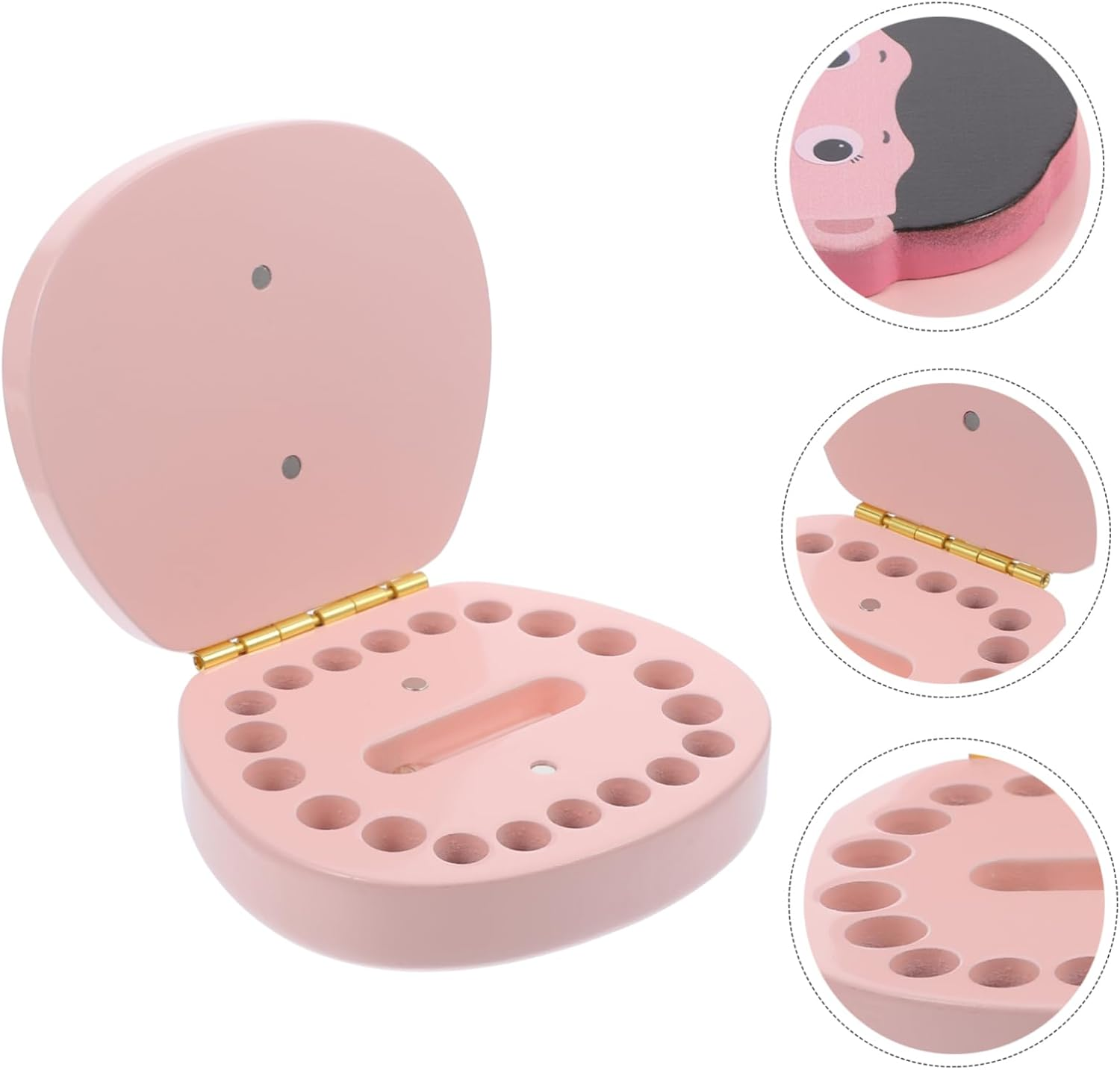 Boys and Girls Tooth Keepsake Box of Tooth Organizer Fairy Box Trinket Fetal Hair Saver image number 6