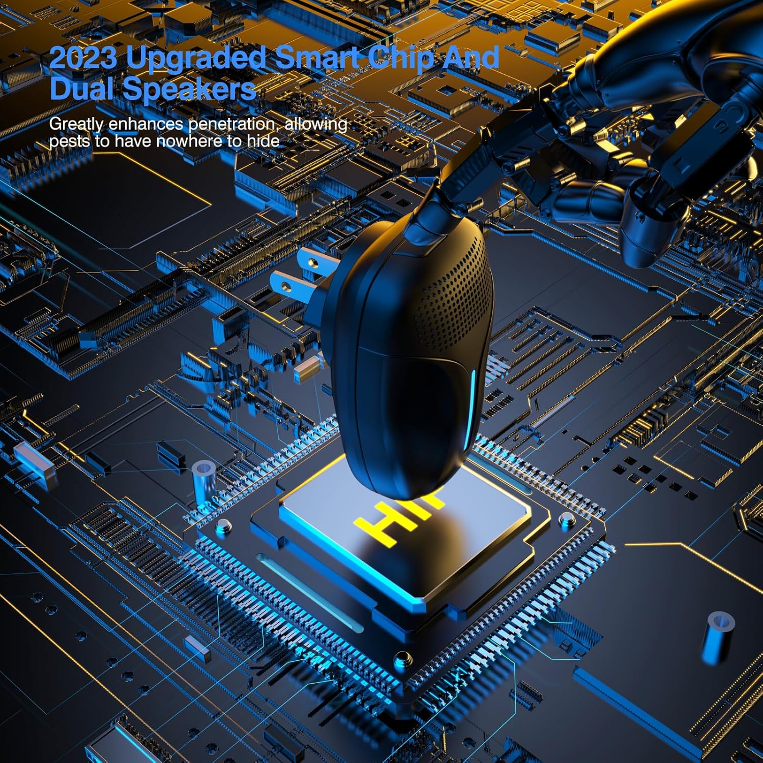 2023 Upgraded Version Ultrasonic Pest Repeller, Indoor Ultrasonic Repellent for Cockroach, Rodent, Mouse, Insect, Mosquito, Mice, Spider, Ant, Electronic Pest Control, image number 4