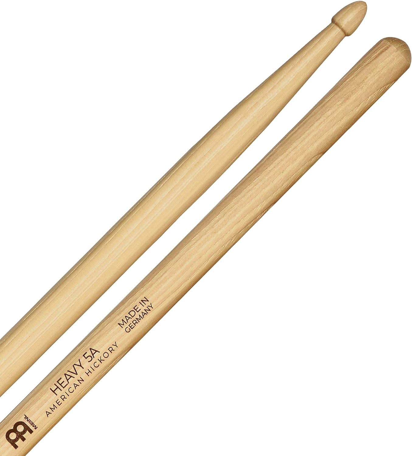 Meinl Stick & Brush Drum Sticks &ndash; Hybrid 5A &ndash; 1 Pair &ndash; Hybrid Tip &ndash; Long Taper &ndash; Weight and Pitch Matched &ndash; 0.565 Inch Diameter &ndash; Drum Kit Accessories, American Hickory Wood (SB106) image number 6