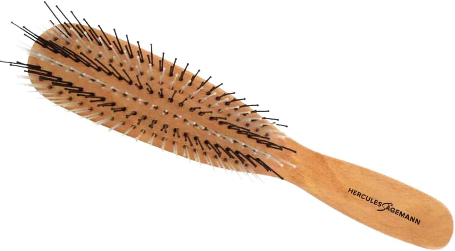 HERCULES S&Auml;GEMANN - 8310 Magic Brush | Hair Brush without Pulling | Hair Detangling Brush with 6 Rows for Men and Women | Colour: Wood image number 3