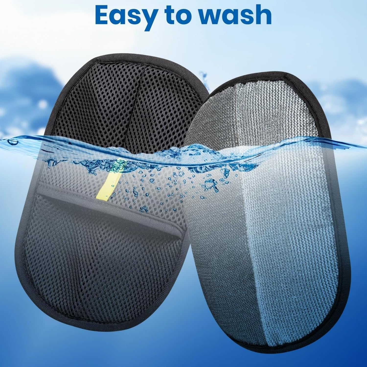 2Pcs Pet Hair Removal Glove for Dogs & Cats, Newly Upgraded Reusable Electrostatic Pet Hair Gloves, Pet Hair Remover Tool for Clothing, Couch, Carpet, Car Seat image number 6