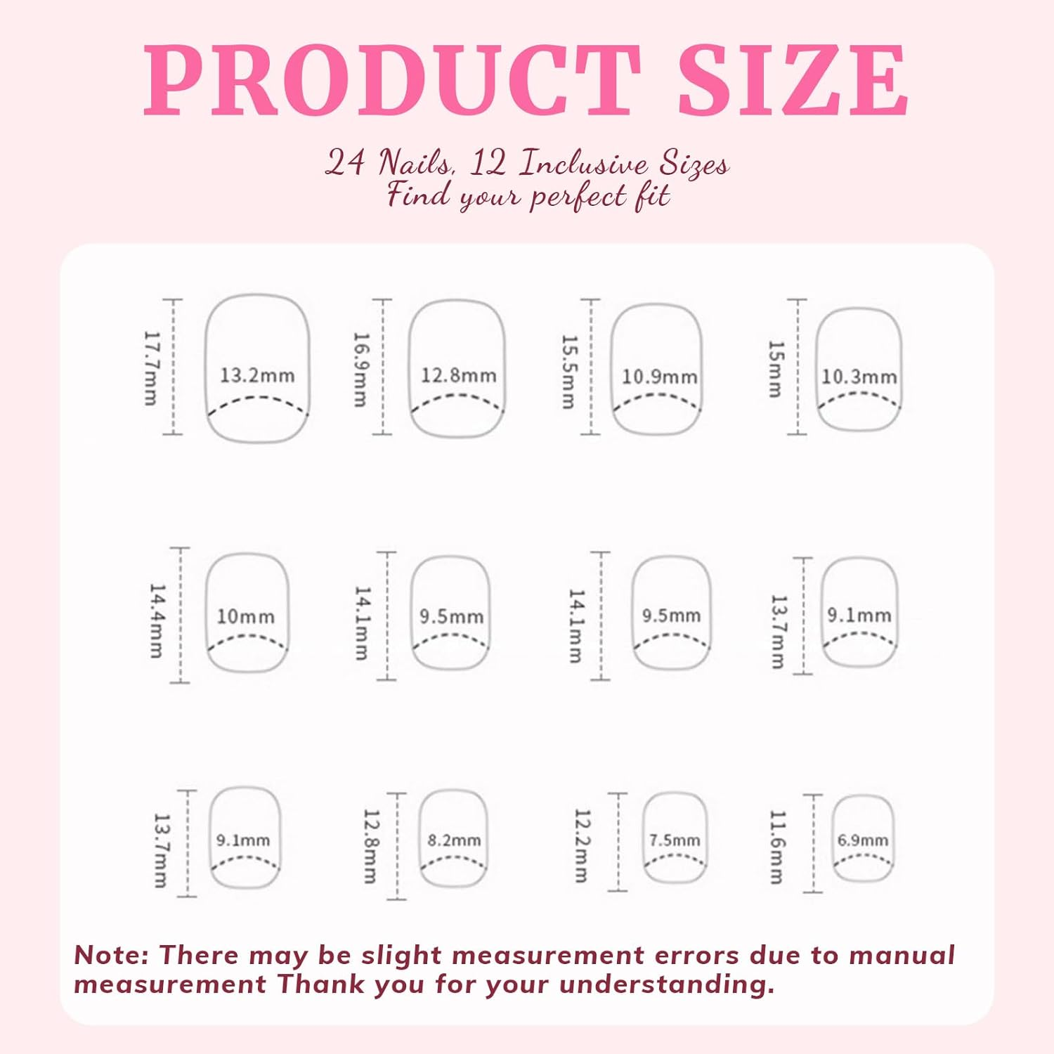 Celblisora 24 Pieces Winter Stick on False Nails Short Square Nails Snowflake Christmas White Glitter False Nails for Women image number 5