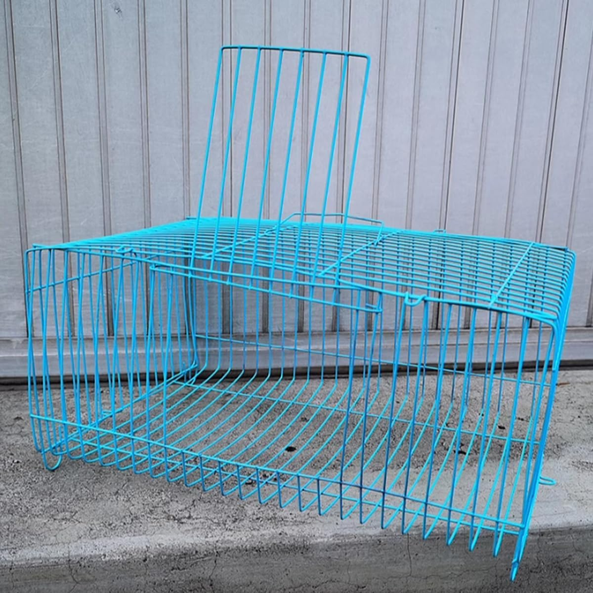 AIMALL 4-Piece Colourful Pet Transport Cage Set for Birds, Hamsters, and Rabbits, Durable Wire Design, 10.43 X 7 X 5.11 Inches, Blue and Pink image number 5