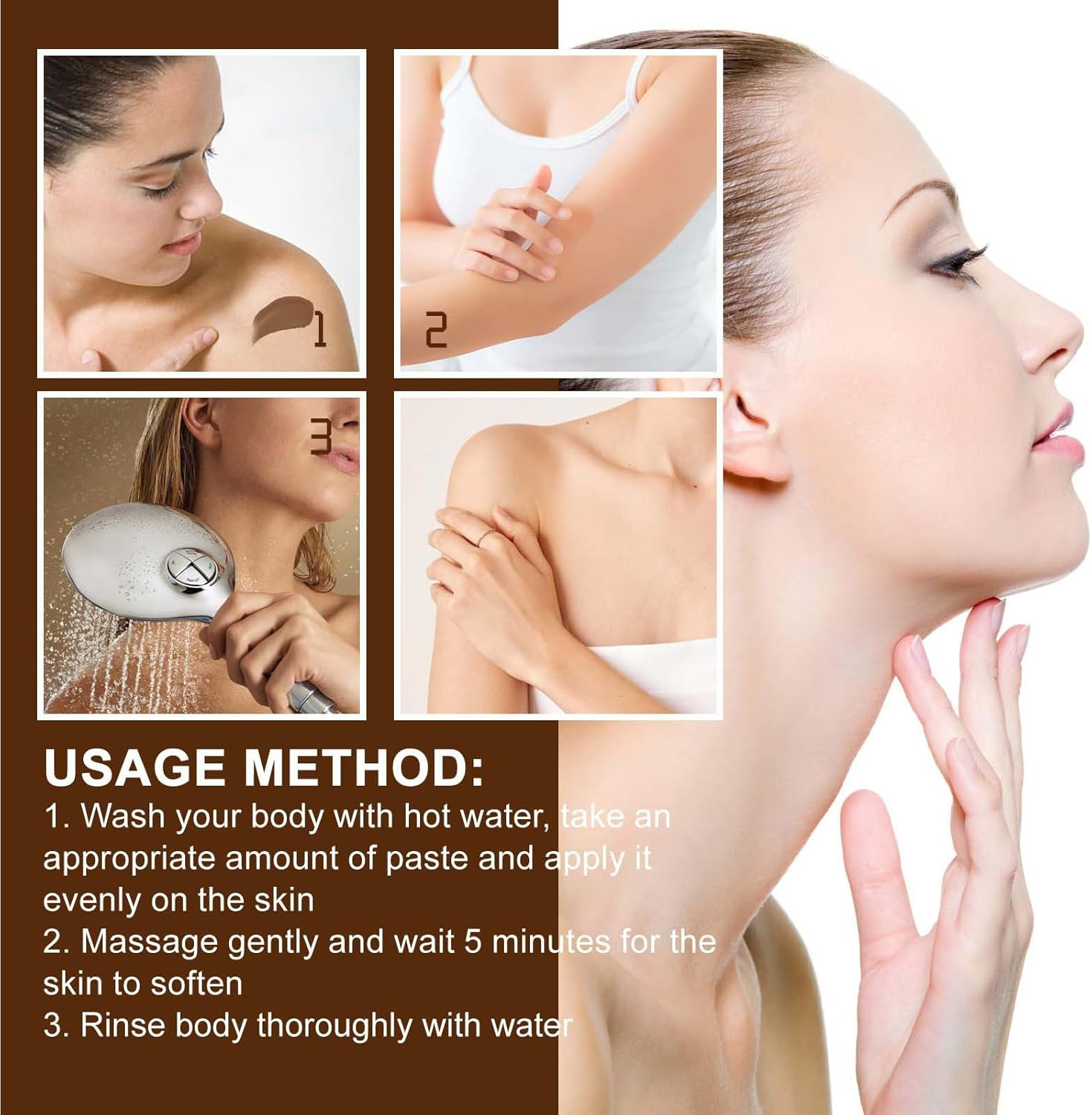 Morocco Body Black Moisturising Scrub,Moroccan Black Soap,Black Soap with Argan and Rose,Body Scrub Black Soap,Moroccan Body Scrub Black Soap,Including Pump Bottle Dispenser image number 2