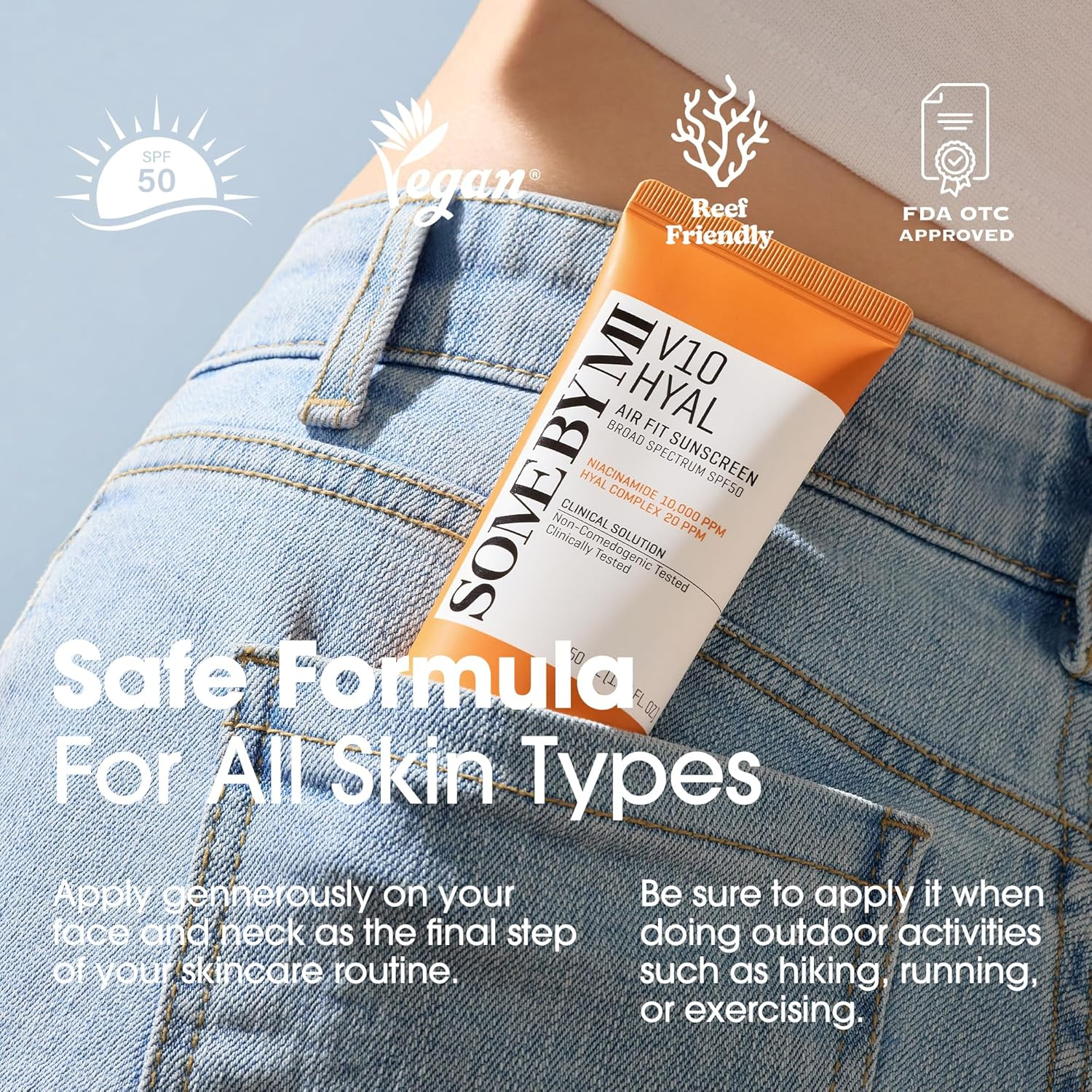 Some by Mi V10 Hyal Airfit Sunscreen 50Ml image number 3