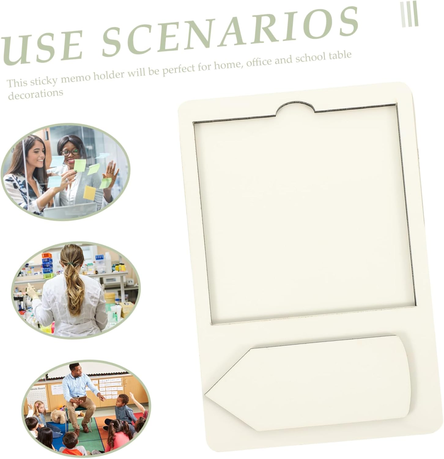 Holder Pencil Shape Memo Pad Tray Sublimation Blank Product Office Desk Accessory image number 1