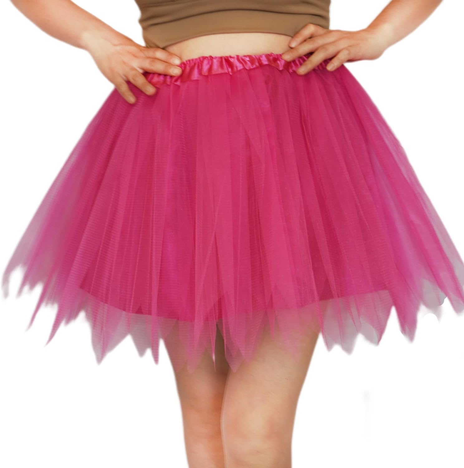 Women 4 Layered Tutu with Lining Adult Teens Tulle Skirts Woman Running Tutu Skirts 1950S Halloween Costumes Tutus