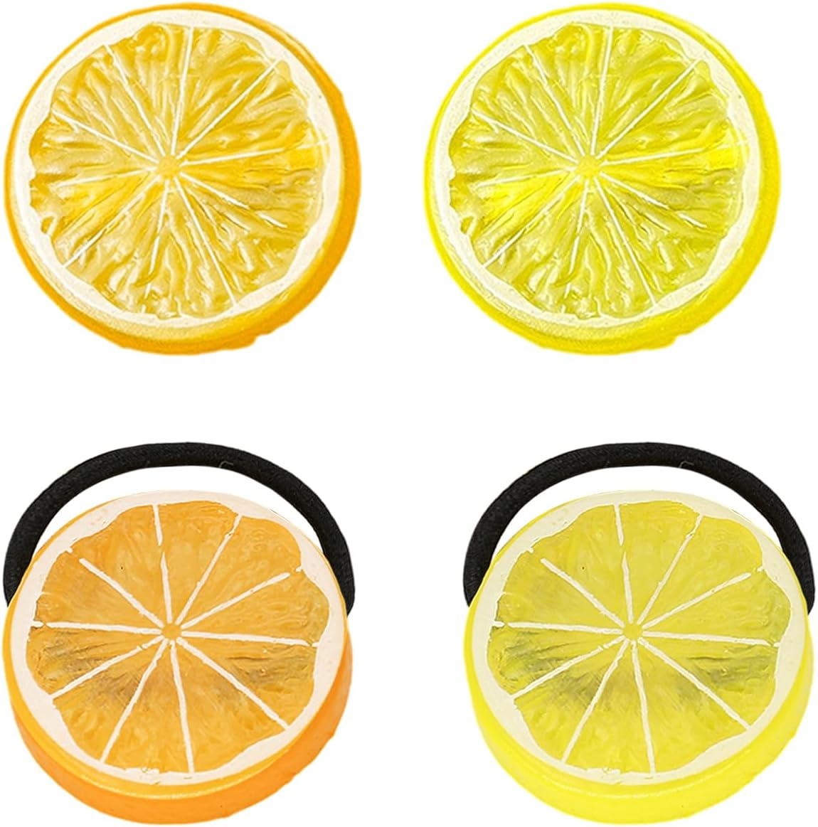 2 Pieces Fruit Hair Pins and 2 Pieces Fruit Hair Rings, Fruit Styling Hair Accessories, Cute Hair Accessories, Creative Hair Accessories