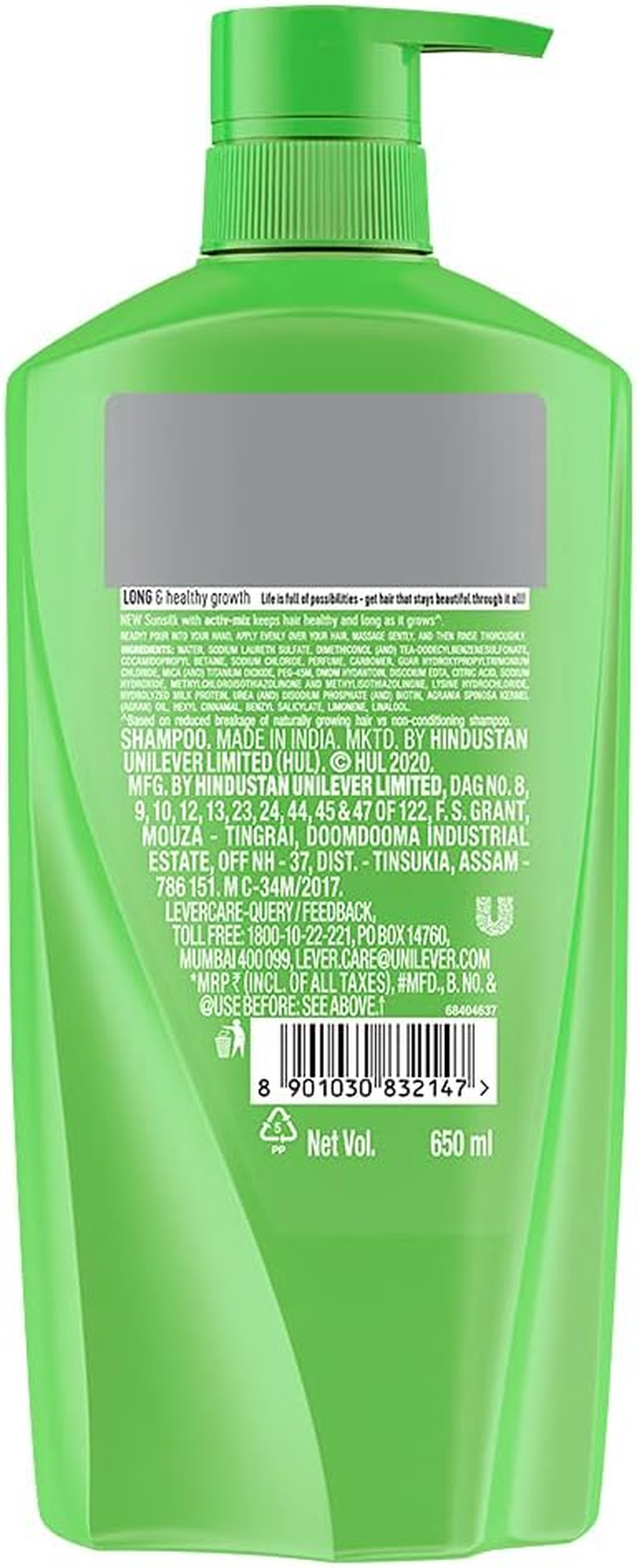 Sunsilk Long and Healthy Growth Shampoo 650 Ml image number 2