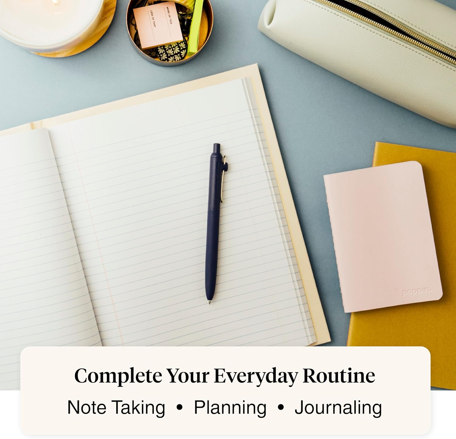 Uni-Ball Zento Gel Ink Rollerball Pens, 4 Black Medium Point Smooth Writing Pens, Colored Japanese Pens, Muted Colors image number 1