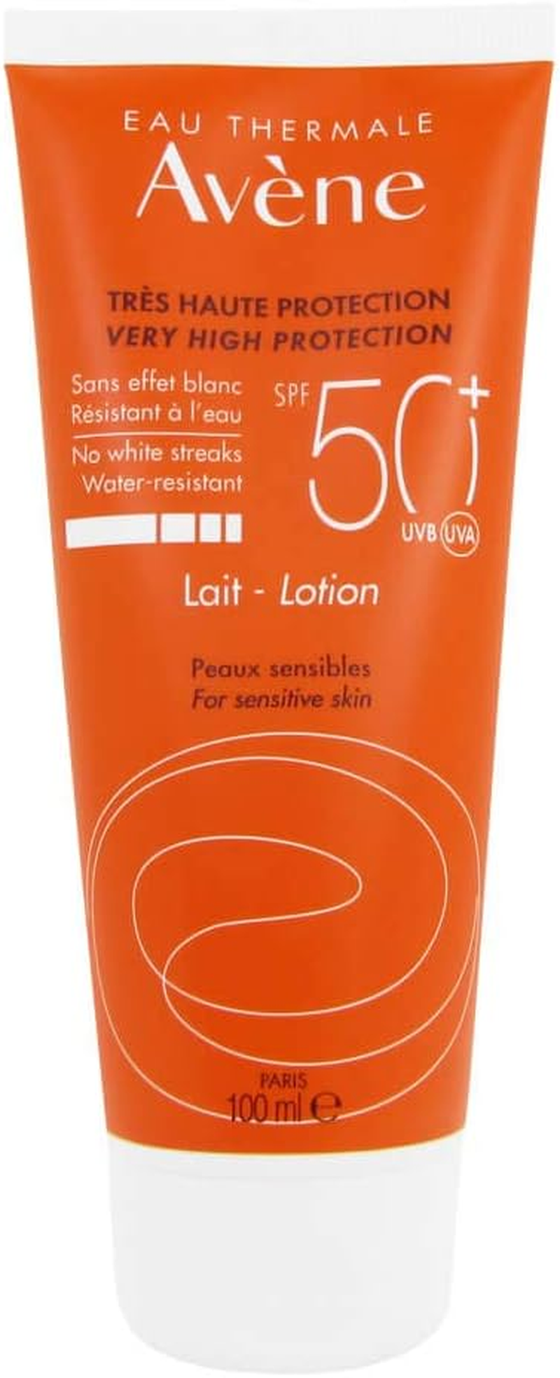 Eau Thermale Avene Sunscreen Lotion Face & Body SPF 50+ 100Ml - for Sensitive Skin