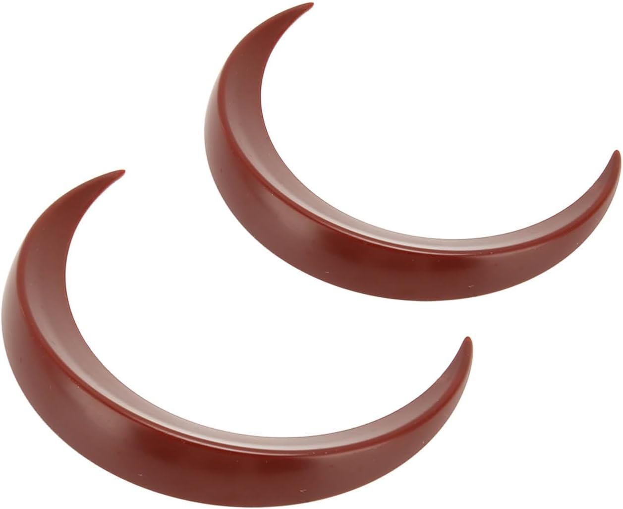 Moon Hair Stick, Easy to Use 2Pcs Moon Hairpin for Daily (Black)