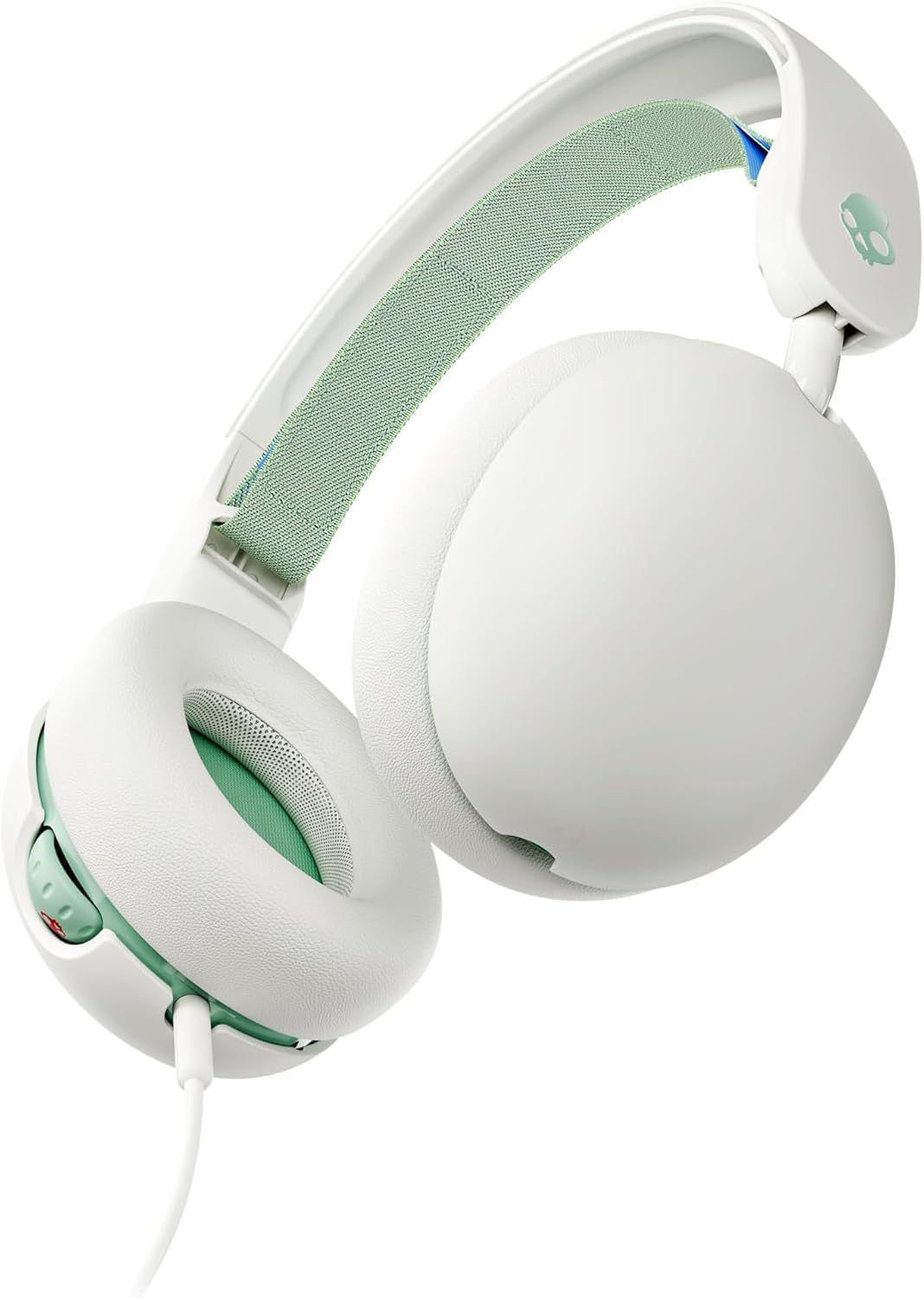 Skullcandy Grom Over-Ear Wired Headphones for Kids, Bone Seafoam