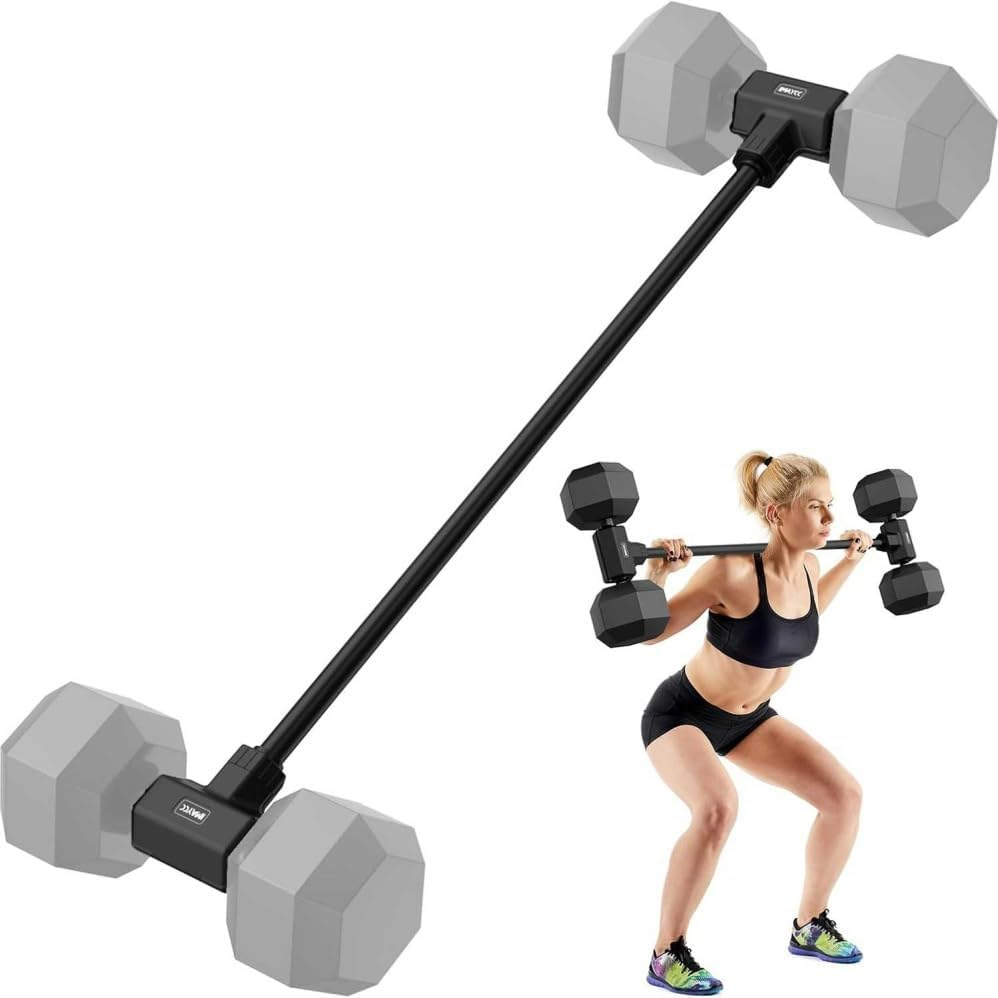 Dumbbell Barbell Converter Bar,Convert Dumbbells to Barbell Set and Kettlebell for Home Fitness,Adjustable Weight Capacitry Bar Convert to Dumbbell Set,For Home Gym Full Body Workouts