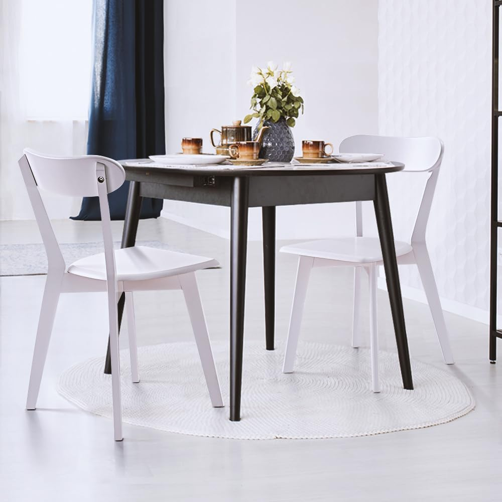 Furb Camel Dining Chairs, Plastic Kitchen Chairs Set of 2