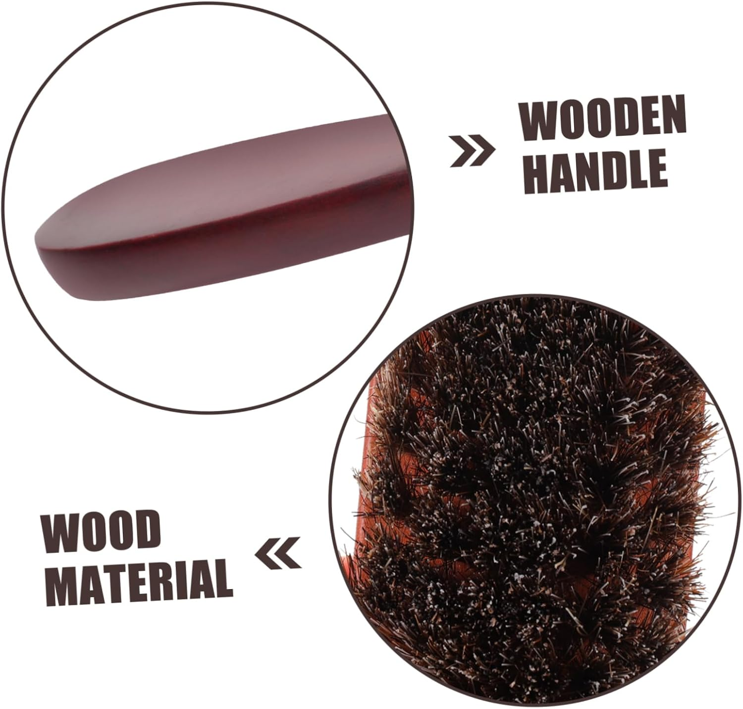 VALICLUD Care Brush Set Saddle Soap Brush for Shoe Polishing Horsehair Brush for Leather Cleaning