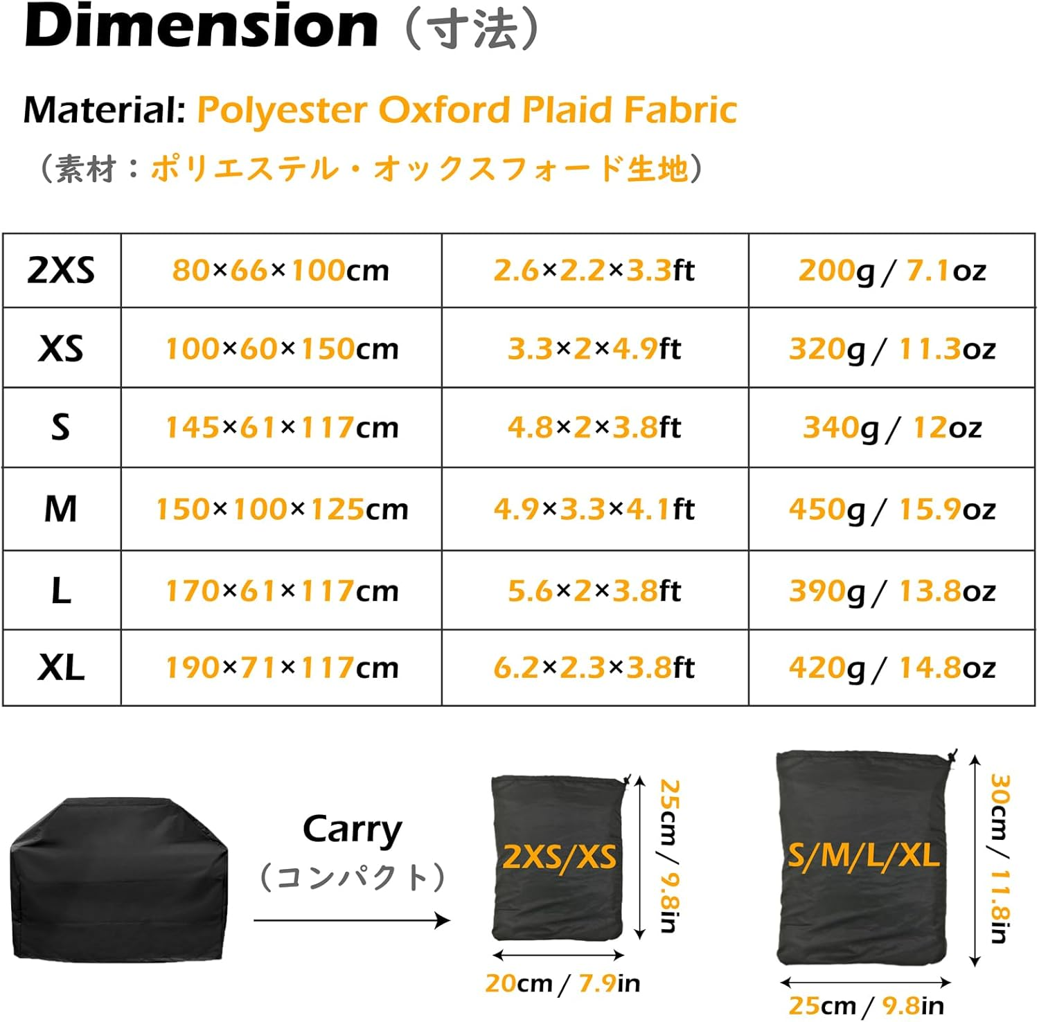 TRIWONDER BBQ Gas Grill Cover - Heavy Duty Waterproof, Dust-Proof, Anti-Uv, Rip-Proof - Barbecue Burner Cover with Adjustable Hem Drawstring & Storage Bag for Weber, Dyna-Glo, Nexgrill image number 2