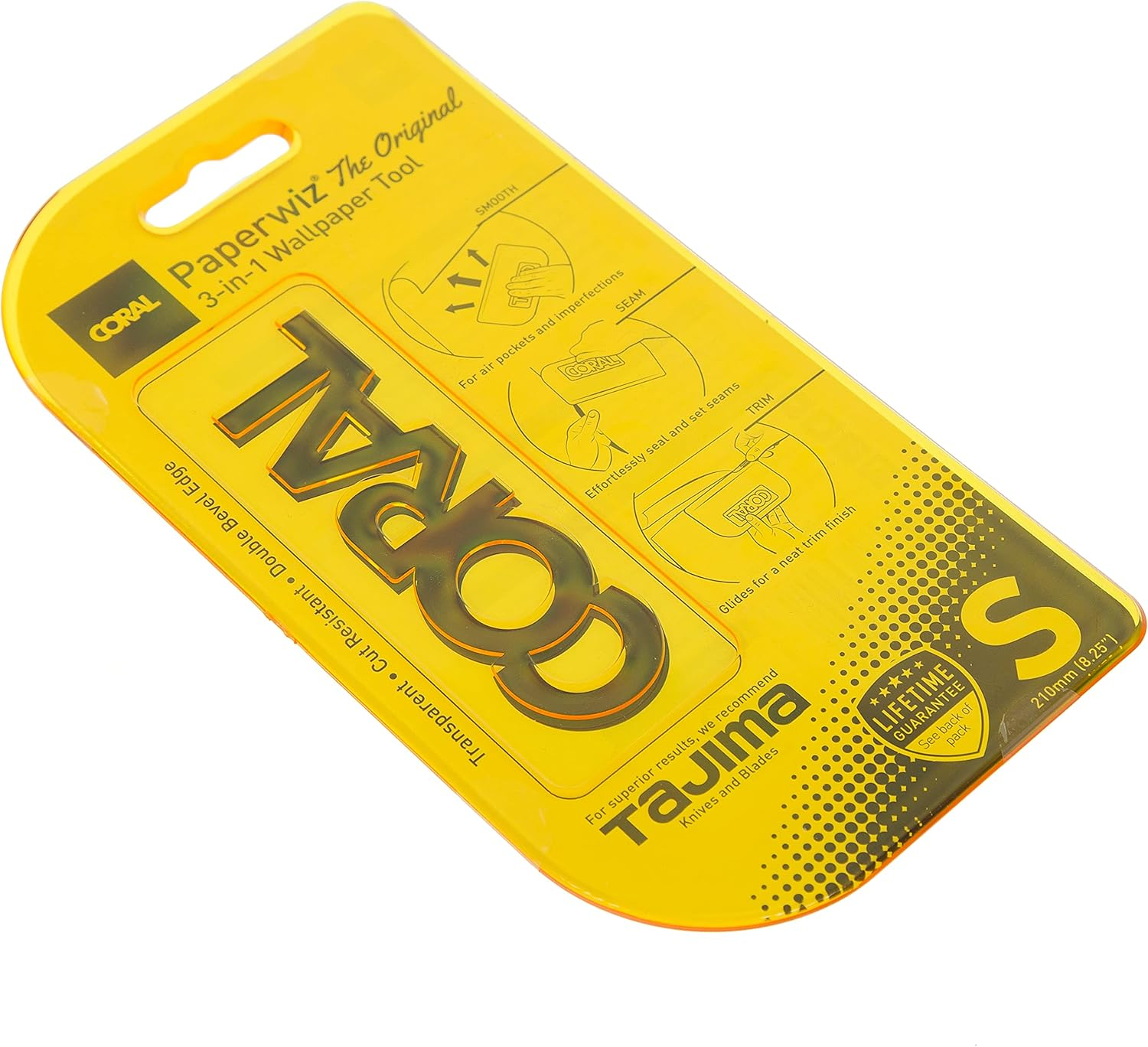 Coral 69500 Paperwiz 3-In-1 Wallpaper Tool, the Original, Yellow image number 2