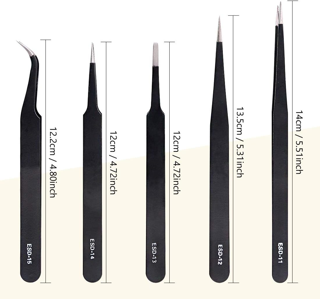 Swpeet 55Pcs Gundam Modeler Basic Tools with Duty Plastic Container, Professional Gundam Model Tools Kit Perfect for Model Kit Building Beginner Hobby Model Assemble Building(Gundam Kit - 11) image number 5