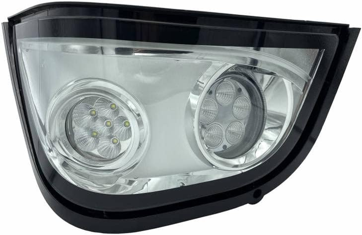 TIGERLIGHTS TL8620 12V LED Large round Headlight Compatible With/Replacement for John Deere 6105M, 6105R, 6110M, 6110R, 6115M, 6115R, 6120M, 6125M, 6130R AL206153 Flood Off-Road Light
