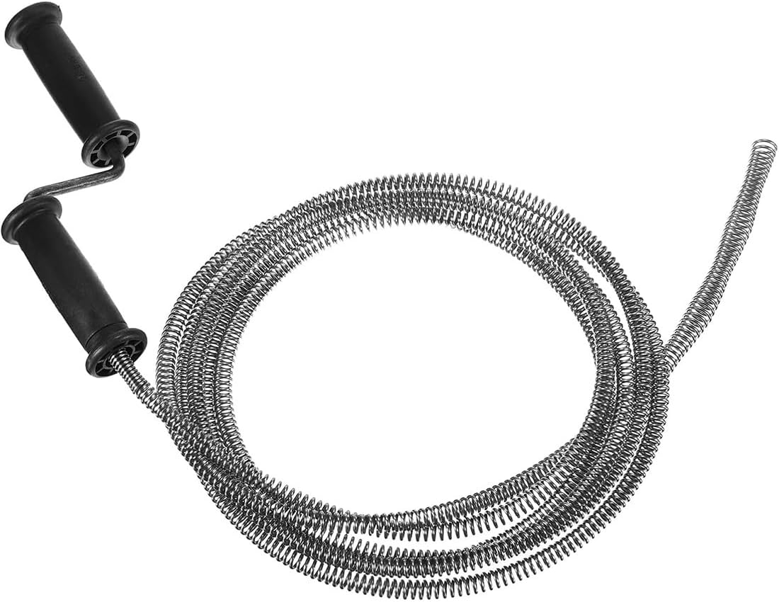 Pipe Cleaning Spiral, Spiral Drain Cleaning 3 M X 12 Mm Pipe Cleaner Spiral Universal Drain Spiral Drain Cleaner Spiral for Stubborn Blockages image number 3