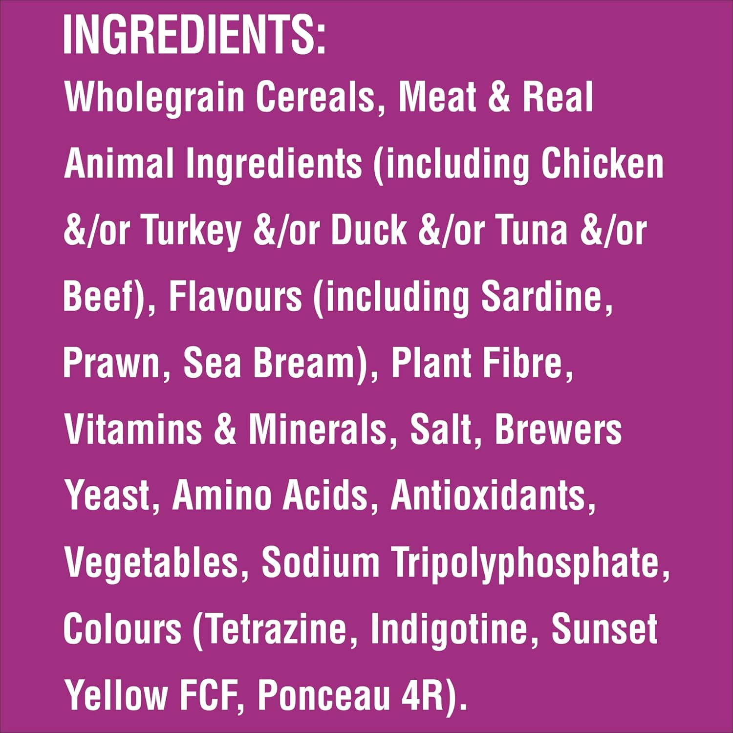 Whiskas Furball Sardine and Prawn Adult Dry Cat Food 800 G Bag, 6 Pack image number 1