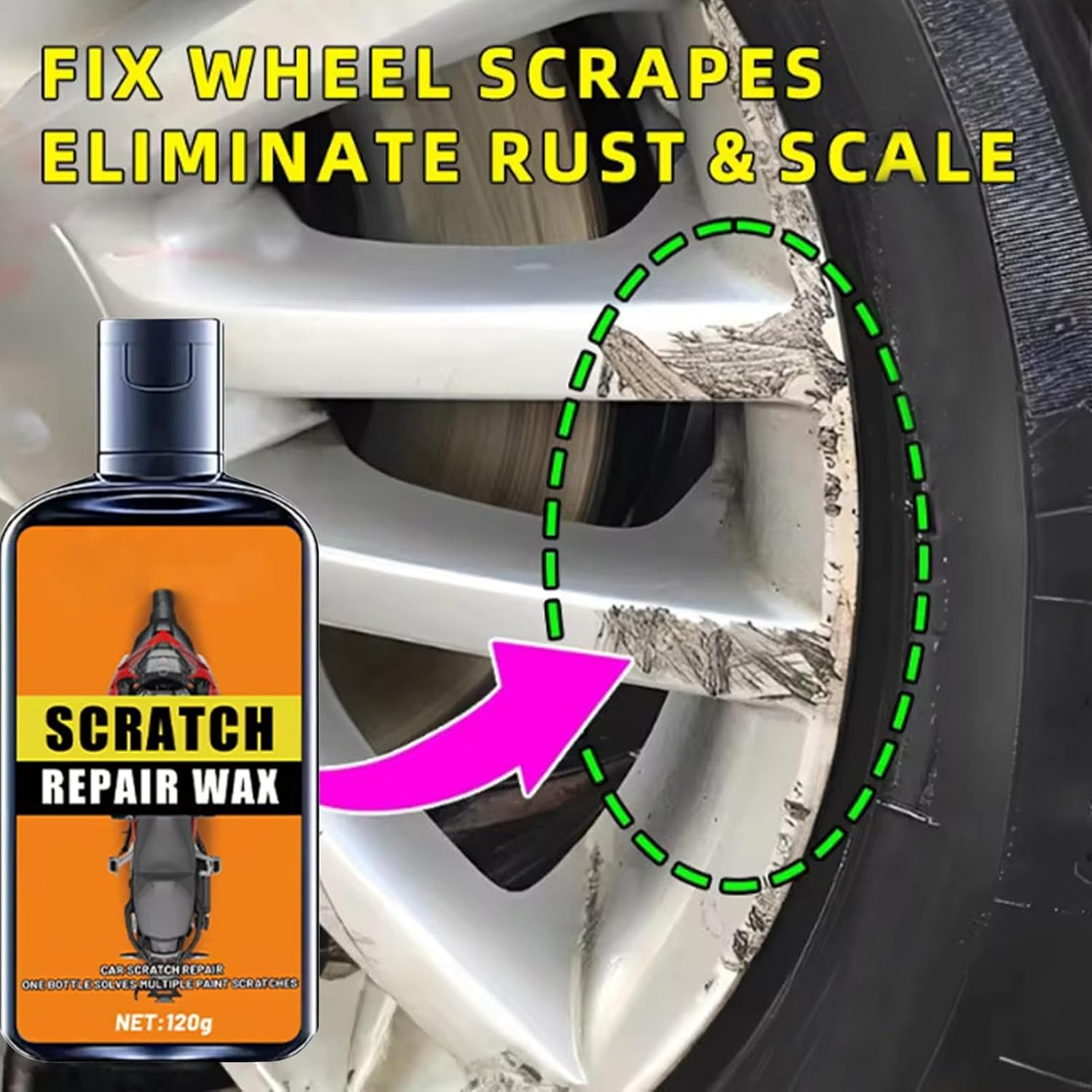 Gupcaqosjw Polish Cream,Cream Protection for Maintenance | Metal Polish for Wheels - for Car Vehicle Automotive Outdoor Home Seasonal