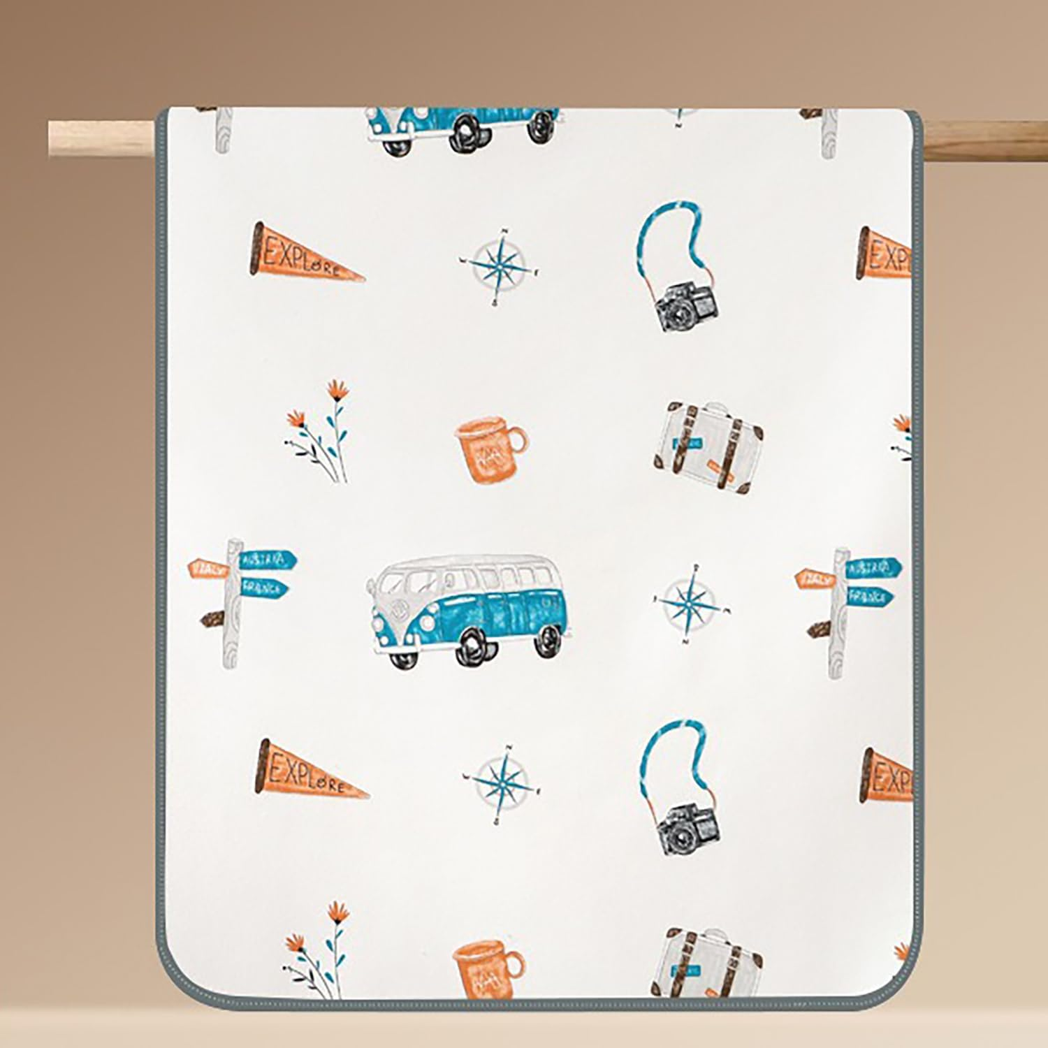 ZONEY Potty Training Bed Pad 100% Waterproof, Bed Wetting Protection Pad for Twin and Toddler Beds, Reusable, Non Slip and Easy to Change, Waterproof Mattress Pad, Bed Mats Washable (D, M(80*100Cm)) image number 6