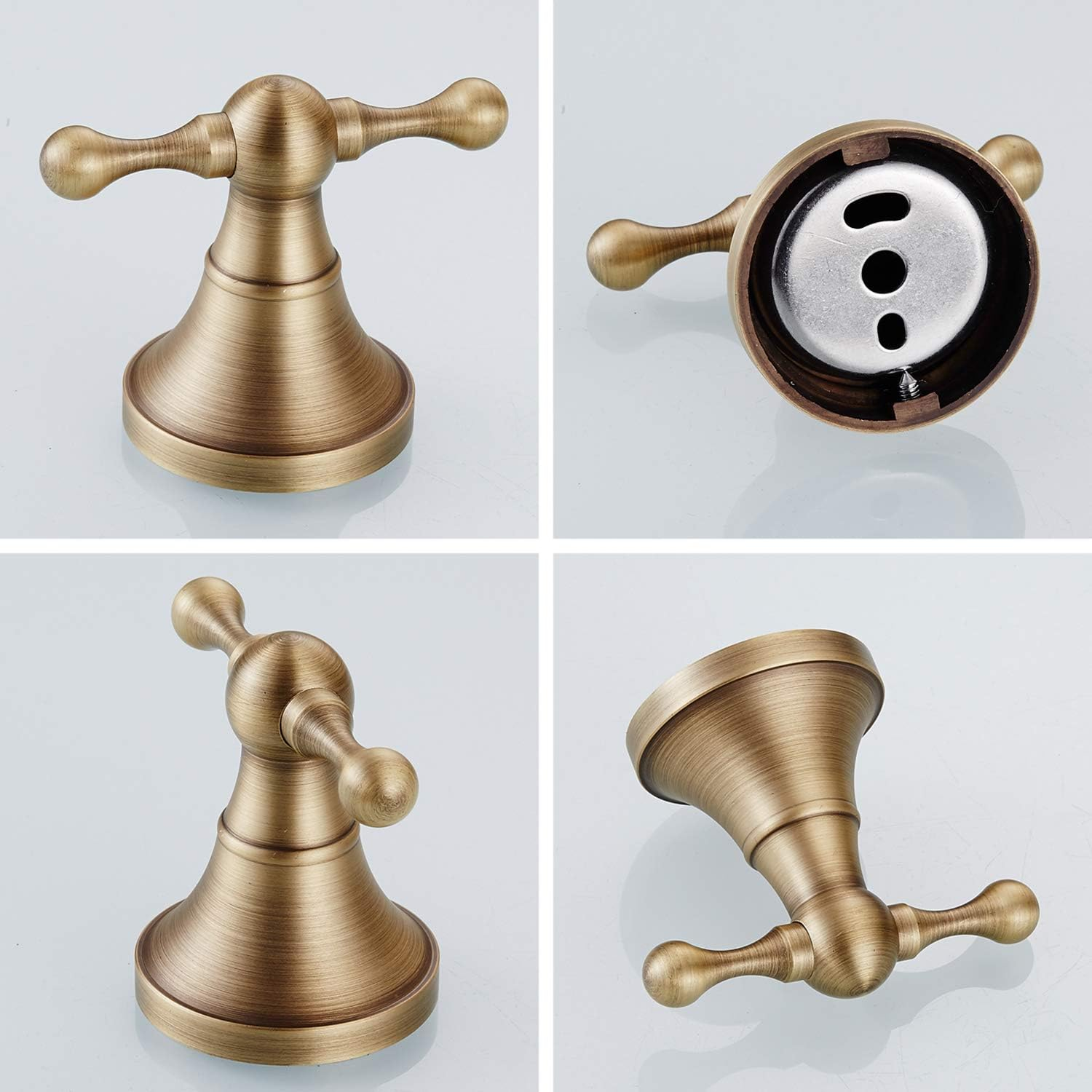 Flybath Coat Hook Antique Brass Towel Robe Hooks Bathroom Kitchen Accessories Wall Mounted, Brushed Bronze image number 6