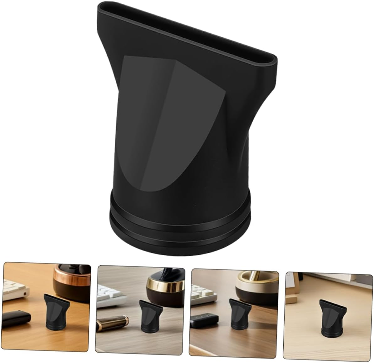 Ipetboom 15Pcs Blow Dryer Nozzle Heat Resistant Black Plastic Hair Dryer Attachments for Professional Styling Includes Diffuser and Concentrator Compatible With image number 5