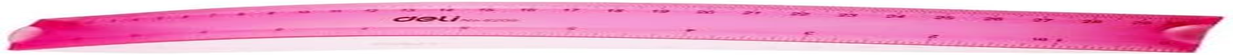Deli Flexible Ruler, 30 Cm Size, Assorted image number 1